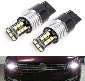 img 4 attached to Улучшите свой Volkswagen Passat: безошибочные ксеноновые лампы 7440 CREE LED для DRL - iJDMTOY (2) совместимы с шиной данных CANbus (2012-2015)