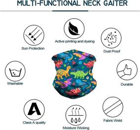 img 3 attached to 🧣 Berlisa Full Coverage Bandanas Gaiter Protection for Boys' Cold Weather Accessories