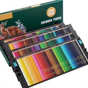 img 3 attached to 🖍️ Premium 200 Oil Based Colored Pencils for Adult Coloring, Drawing & Sketching - Professional Art Supplies for Coloring Books - Rich Pigments for Adults and Kids