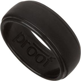 img 4 attached to 💪 Enhanced SEO: Black Men's Silicone Wedding Ring - Proven Quality