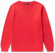 👕 dotdog brushed crewneck pullover sweatshirt: stylish boys' clothing, hoodies & sweatshirts logo