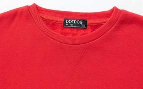 img 2 attached to 👕 DOTDOG Brushed Crewneck Pullover Sweatshirt: Stylish Boys' Clothing, Hoodies & Sweatshirts