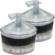 🐠 aquapapa corner filter: efficient air-driven bio sponge ceramic for nano fish tank aquarium (ship from ca usa) логотип