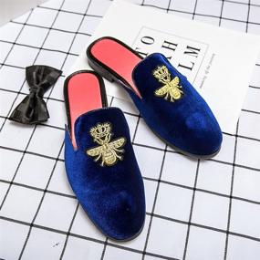 img 1 attached to 👞 FLQL Backless Velvet Loafers: Comfortable and Stylish Slip-On Shoes