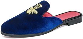 img 4 attached to 👞 FLQL Backless Velvet Loafers: Comfortable and Stylish Slip-On Shoes