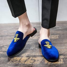 img 3 attached to 👞 FLQL Backless Velvet Loafers: Comfortable and Stylish Slip-On Shoes