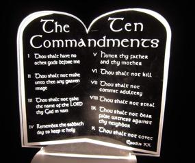 img 2 attached to Lamp Commandments Decorative Best Gift