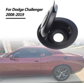 img 2 attached to 🖤 TIKSCIENCE Matte Black Fuel Cap for Dodge Challenger 2008-2019: Stylish and Secure Gas Tank Cap