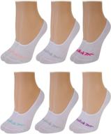 🧦 reebok women's 6 pack no show liner socks: stay comfortable with non-slip grip! logo