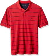 👕 nautica classic short sleeve striped: timeless style with a nautical twist logo