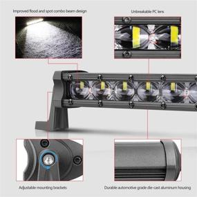 img 3 attached to 🚗 SWATOW 4×4 Светодиодный световой брус 7 дюймов - Мощные 36W CREE светодиодные фары для внедорожного вождения, рабочего места и противотуманных фар - Узкий дизайн для грузовиков, внедорожников, UTV, ATV и лодок