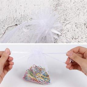 img 2 attached to Organza Drawstring Pouches Christmas Wedding