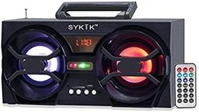 img 3 attached to 🔊 Sykik SP2091BT Boom Box: SD/MMC/USB, FM радио, перезаряжаемая батарея и пульт дистанционного управления