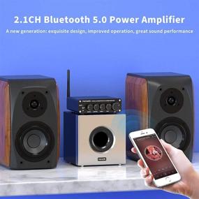 img 2 attached to 🔊 Fosi Audio BT30D: Беспроводной стерео аудиоприемник с Bluetooth 5.0 для домашних наружных колонок и сабвуфера