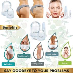 img 3 attached to 💆 Revitalize your Skin: Facial Cupping Therapy Set with Konjac Sponge, Cellulite Cup, Massage Cups, and Ventosas para Masaje