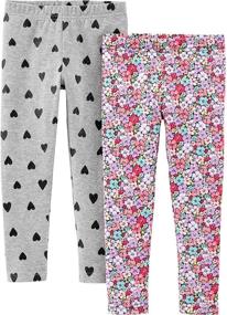 img 1 attached to 👖 Carter's Girls' Leggings 2-Pack