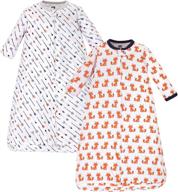 hudson baby long-sleeve cotton wearable sleeping bag, sack, and blanket - unisex baby logo