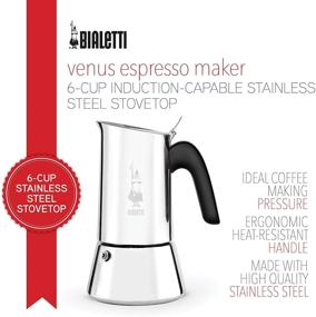 img 3 attached to ☕ Кофеварка Bialetti Venus на плите: 6-чашечная нержавеющая сталь для настоящего эспрессо