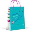 premium nurse medium gift bags logo