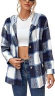 xiaoxuemeng womens casual shacket flannel women's clothing for coats, jackets & vests logo
