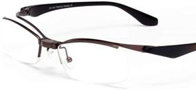 img 1 attached to 👓 Liansan Metal Frame Flip Up Lens Reading Glasses Readers: Black and Brown 3802 for Men and Women