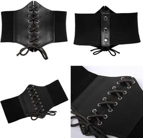 img 2 attached to 💃 Elastic Women's Corset Costume Cincher - Essential Women's Belt Accessory