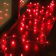 🎆 vibrant firecracker lights for mother's day, valentine's day, weddings, and more - 6.5ft 40 led string lights, battery operated - perfect indoor/outdoor decoration логотип