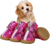 🐾 breathable dog boots by sunfura – waterproof anti-slip outdoor shoes for small dogs, with adjustable straps, durable sole, and zippered paw protectors – ideal for hiking, running, and walking логотип