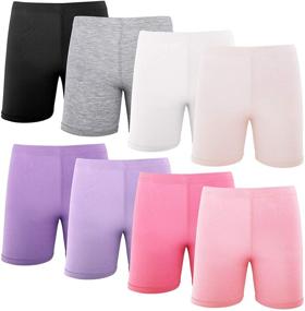 img 4 attached to Hollhoff Gymnastics Playgrounds Shorts - Breathable Clothing for Girls