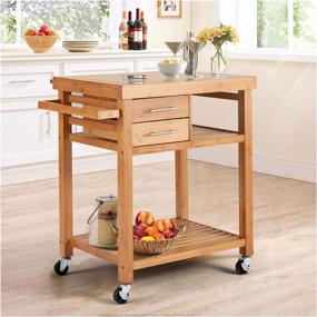 img 3 attached to EROMMY Rolling Kitchen Multi Purpose Trolley