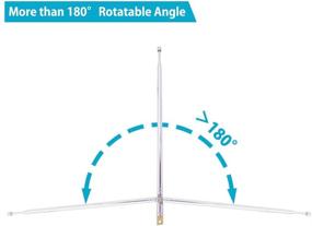 img 1 attached to Fancasee (2 упаковки) Телескопическая нержавеющая стальная радиоантенна длиной 24 дюйма для приемника AM FM, телевизора и многого другого - Запасная антенна с 4 секциями.