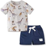 👕 summer-ready little sleeve t-shirts: boys' clothing sets with trendy graphics logo