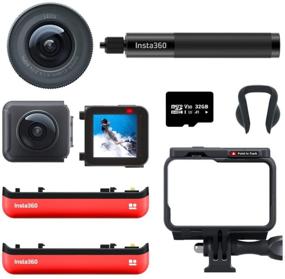 img 3 attached to 📸 Insta360 ONE R Ultimate Kit - High-Resolution Action & 360 Camera with Interchangeable Lenses, Stabilization, Waterproof (Selfie Stick, 32GB Memory Card, Battery Bundle)