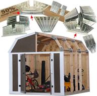 🏗️ ezbuilder 50: enhanced truss design easy shed kit builds 6in–14in widths any length storage barn shed garage playhouse easy framing kit 2x4 basic barn roof wood not included logo