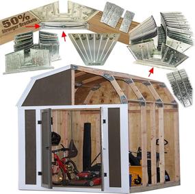 img 4 attached to 🏗️ EZBUILDER 50: Enhanced Truss Design Easy Shed Kit Builds 6in–14in Widths Any Length Storage Barn Shed Garage Playhouse Easy Framing Kit 2x4 Basic Barn Roof Wood NOT Included