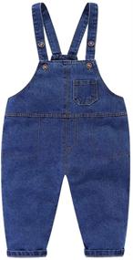 img 4 attached to 👶 Cute Casual LittleSpring Toddler Baby Boy Overalls