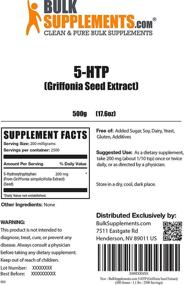 img 3 attached to BulkSupplements 5 HTP Griffonia Extract Powder Sports Nutrition for Amino Acids