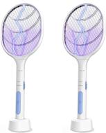 🪰 vanelc bug zapper: usb rechargeable electric fly swatter lamp & racket (2 pack) - effective 3000 volt pest insects control, flying bugs trap mosquito killer for home, kitchen, office, outdoor logo