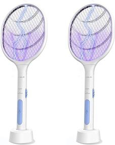 img 4 attached to 🪰 VANELC Bug Zapper: USB Rechargeable Electric Fly Swatter Lamp & Racket (2 Pack) - Effective 3000 Volt Pest Insects Control, Flying Bugs Trap Mosquito Killer for Home, Kitchen, Office, Outdoor