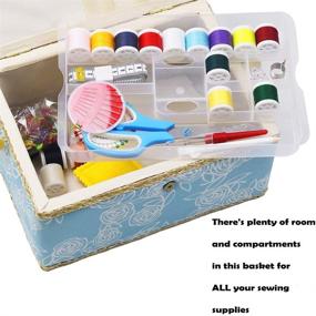 img 2 attached to Sewing Basket Accessories Large Organizer
