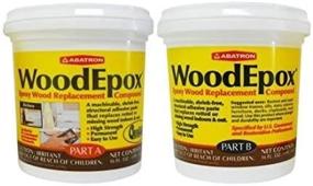 img 1 attached to 🔧 Revitalize and Transform with WoodEpox Wood Replacement Compound 2 Pint Kit