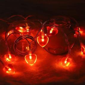 img 3 attached to Eternity Sky 19.6ft Heart String Lights: Ideal Valentine's Day Party Decorations for Wedding Proposals and Anniversaries – 60 LEDs, Indoor/Outdoor Décor (Batteries Not Included)