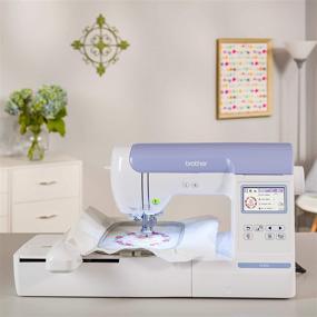 img 2 attached to 🧵 Brother PE800 Embroidery Machine with 138 Built-in Designs, 5x7 Hoop Area, Large 3.2" LCD Touchscreen, USB Port, and 11 Font Styles
