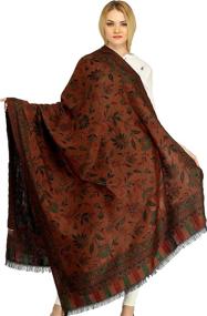 img 4 attached to Reviving Elegance: Exotic India's Reversible Jamawar Amritsar Scarves & Wraps for Women