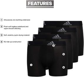img 3 attached to 🩲 Adidas Performance Briefs Underwear 4 Pack: Optimal Boys' Clothing for Comfortable Undergarments