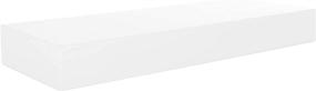 img 2 attached to 🏞️ Revitalize Your Walls with the kieragrace Stockholm Maine Floating Wall Shelf - Classic White, 12