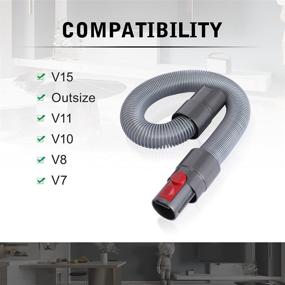 img 1 attached to LANMU Flexible Extension Hose for Dyson V15, V11 Outsize, V11 V10 V8 🚀 V7 Cordless Stick Vacuum Cleaners (20-60 Inches) – Compatible with Absolute, Animal, Motorhead Models