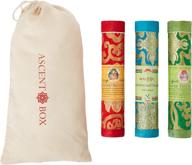 🕉️ tibetan incense selection pack (3) - padmasambhava, sandalwood, and green tara scents. exquisite gift set, wrapped in lokta paper, handcrafted in nepal логотип