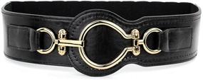 img 3 attached to 👗 Stylish Normcorer Women's Waist Cinch Belt - PU Face & Leather Back for Elegant Overcoats and Dresses