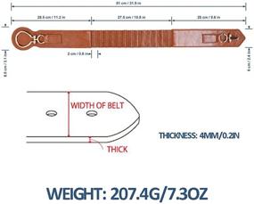 img 1 attached to 👗 Stylish Normcorer Women's Waist Cinch Belt - PU Face & Leather Back for Elegant Overcoats and Dresses